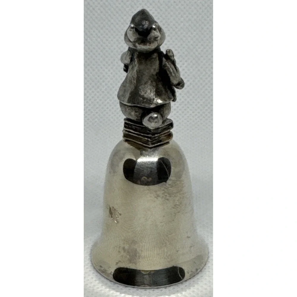 Beatrix Potter Benjamin Bunny Pewter Bell NE Collectors Society